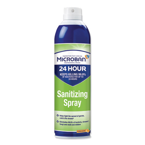 24-HOUR DISINFECTANT SANITIZING SPRAY, CITRUS, 15 OZ