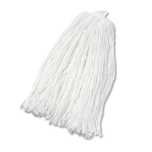 Cut-End Wet Mop Head, Rayon, No. 32, White