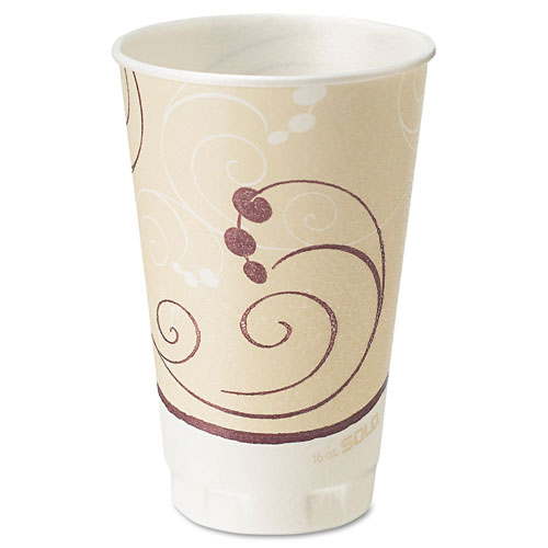 SYMPHONY DESIGN TROPHY FOAM HOT/COLD DRINK CUPS, 20 OZ, BEIGE, 750/CARTON