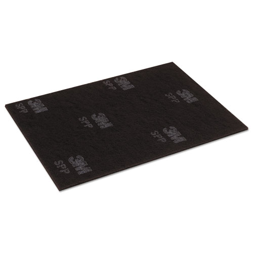 Surface Preparation Pad Sheets, 12" X 18", Maroon, 10/carton