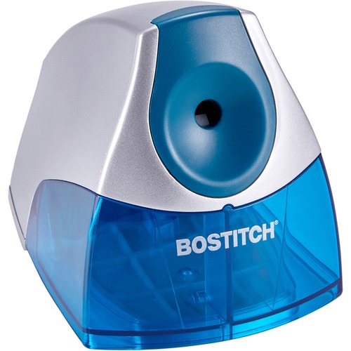 PERSONAL ELECTRIC PENCIL SHARPENER, AC-POWERED, 4.25" X 8.4" X 4", BLUE