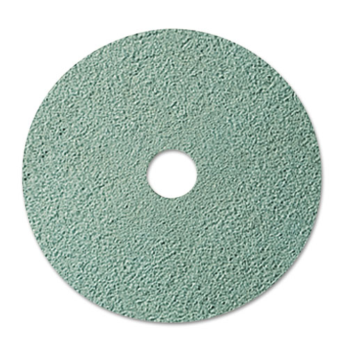 Burnish Floor Pad 3100, 20" Diameter, Aqua, 5/carton