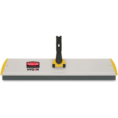 Hygen Quick Connect S-S Frame, Squeegee, 24w X 4 1/2d, Aluminum, Yellow