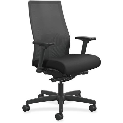 CHAIR,TASK,MESHBK,W/ARMS,BK