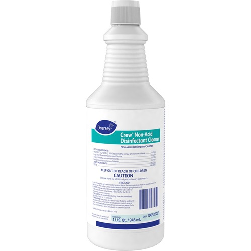 CREW NEUTRAL NON-ACID BOWL AND BATHROOM DISINFECTANT, 32 OZ SQUEEZE BOTTLE, 12/CARTON