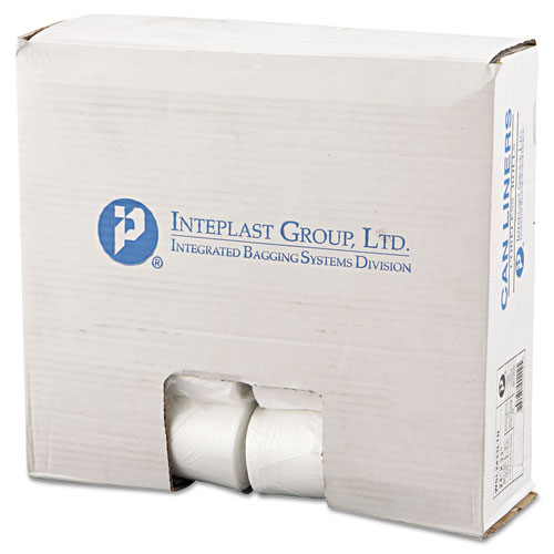 LOW-DENSITY COMMERCIAL CAN LINERS, 16 GAL, 0.35 MIL, 24" X 33", CLEAR, 1,000/CARTON