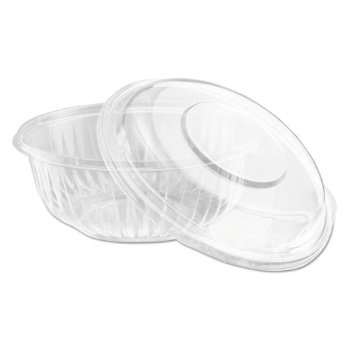 Presentabowls Bowl/lid Combo-Paks, 32 Oz, Clear, 63/pack, 2 Pack/carton