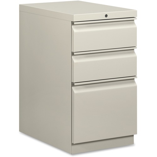 EFFICIENCIES MOBILE BOX/BOX/FILE PEDESTAL, 15W X 22.88D X 28H, LIGHT GRAY