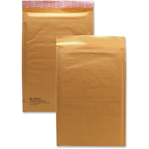 JIFFYLITE SELF-SEAL BUBBLE MAILER, #3, BARRIER BUBBLE LINING, SELF-ADHESIVE CLOSURE, 8.5 X 14.5, GOLDEN KRAFT, 25/CARTON