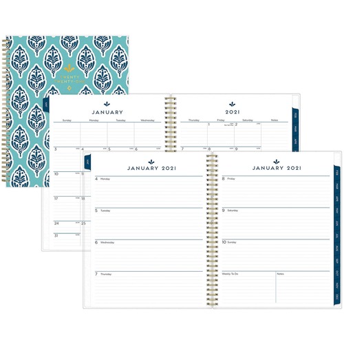 SULLANA WEEKLY/MONTHLY PLANNER, 11 X 8.5, TEAL COVER, 2021