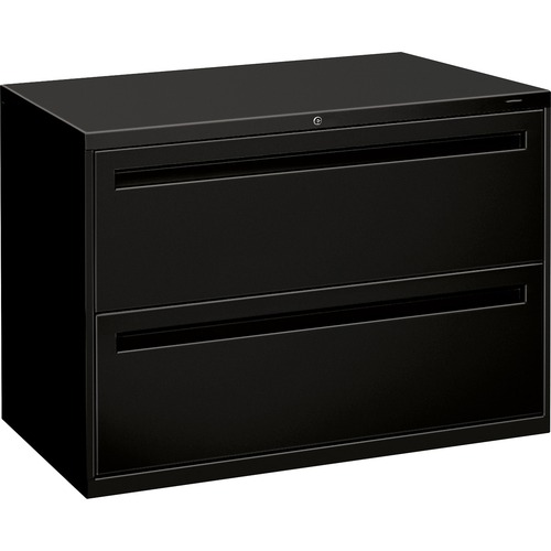 700 SERIES TWO-DRAWER LATERAL FILE, 42W X 18D X 28H, BLACK