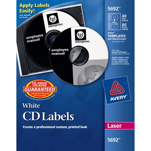 LABEL,CD,LASER,WE,40CT