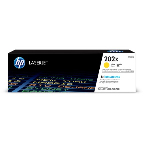 Hewlett-Packard  Toner Cartridge, Hi Yld, HP202X, 2500 Page Yield, YW