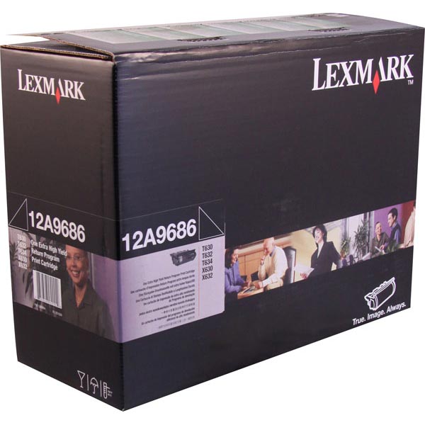 Lexmark 12A9686 Black OEM Extra High Yield Toner