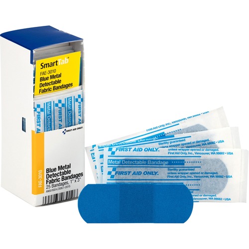Refill F/smartcompliance Gen Cabinet, Blue Metal Detectable Bandages,1x3,25/bx