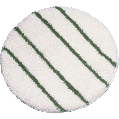 Rubbermaid Commercial Products  Carpet Bonnet, w/Scrub Strips, Low Profile, 21" D, 5/CT, WE