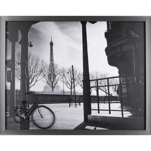 Lorell  Art, Paris Bike, 26"Wx2"Lx33"H, Gray