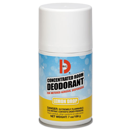 Metered Concentrated Room Deodorant, Lemon Scent, 7 Oz Aerosol, 12/carton