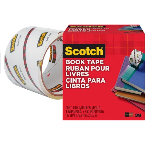 TAPE,BOOK,TRANSPRNT,3"X15YD