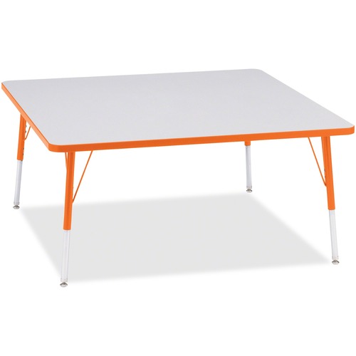 Jonti-Craft, Inc.  Activity Table, Square, 24"-13"x48"x48", Orange