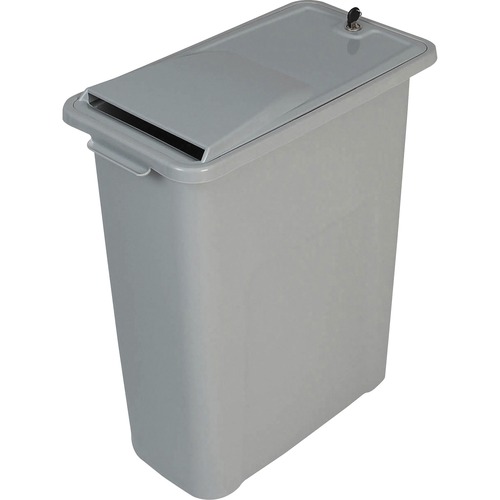 HSM  Bin, f/Shredding, Lockable, 11"x20"x30", Gray