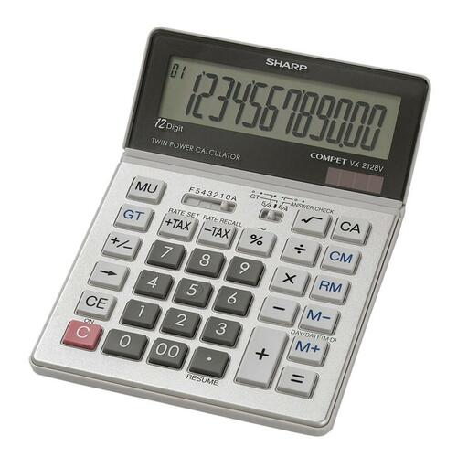 Vx2128v Commercial Desktop Calculator, 12-Digit Lcd