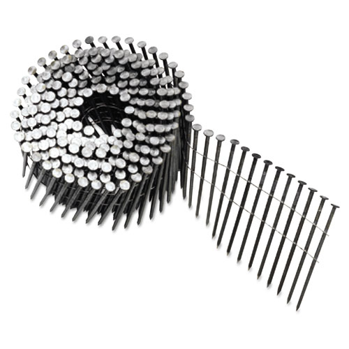 Round Head Framing Nail Coil, 120, Plain, 3"dp