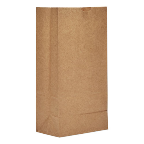 GROCERY PAPER BAGS, 57 LBS CAPACITY, #8, 6.13"W X 4.17"D X 12.44"H, KRAFT, 500 BAGS