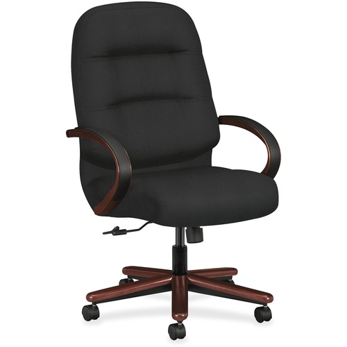 CHAIR,EXEC,W/ARMS,BK/MY