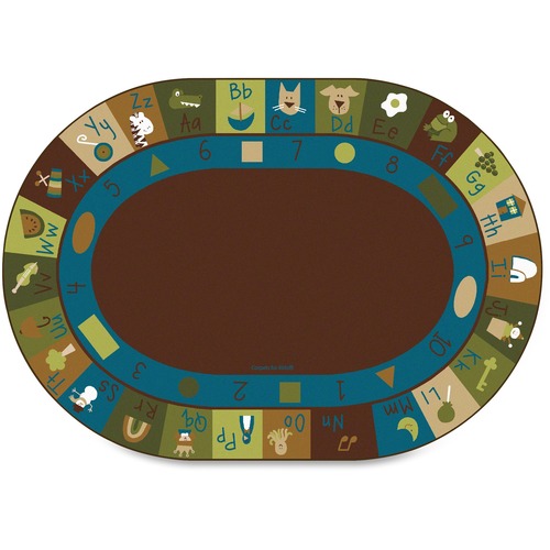 RUG,LRNBLOCK,NAT,6'X9',OVAL