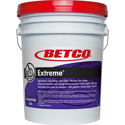 Betco Corporation  Floor Stripper, Concentrated, Lemon Scent, 5 Gal, Green