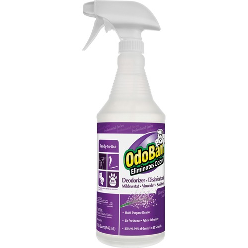 RTU ODOR ELIMINATOR AND DISINFECTANT, LAVENDER, 32 OZ SPRAY BOTTLE, 12/CARTON