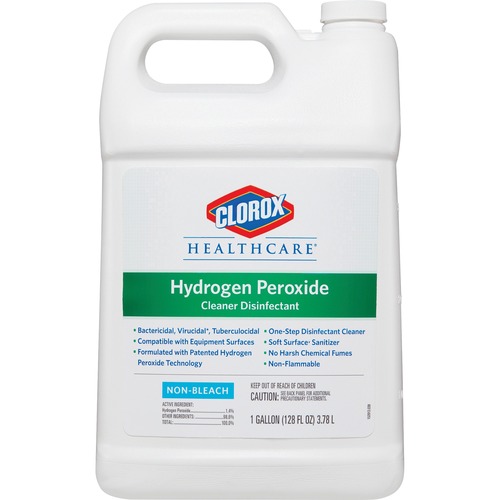 Clorox Company  Disinfecting Cleaner, Hydrogen Peroxide, 128 oz, 4/CT, WE/GN