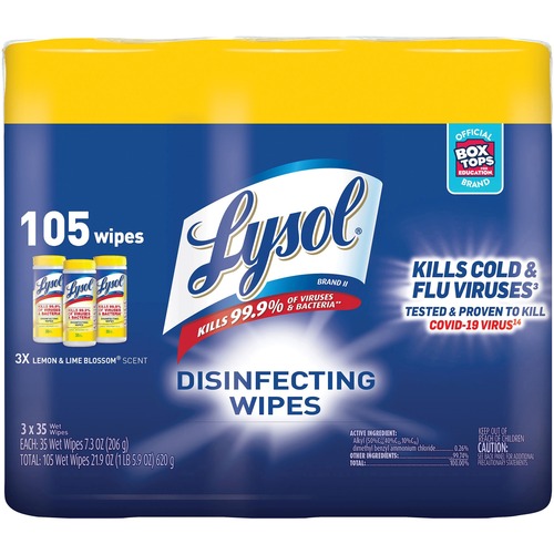 WIPE,DISINF,LL,35CT-3PK