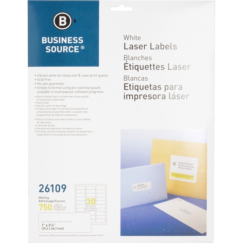 LABEL,IJ/LSR,1X2.6,WE,750