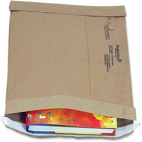 JIFFY PADDED MAILER, #7, PAPER LINING, SELF-ADHESIVE CLOSURE, 14.25 X 20, NATURAL KRAFT, 50/CARTON