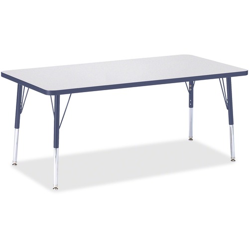 Jonti-Craft, Inc.  Kydz Activity Table, 30"x60"x15"-24", Navy