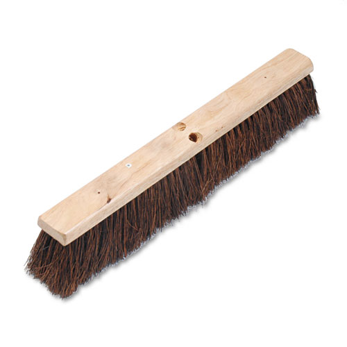 Floor Brush Head, 3 1/4" Natural Palmyra Fiber, 24"