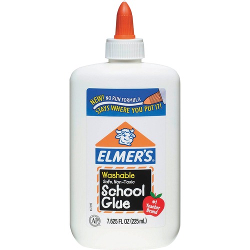 WASHABLE SCHOOL GLUE, 7.63 OZ, DRIES CLEAR