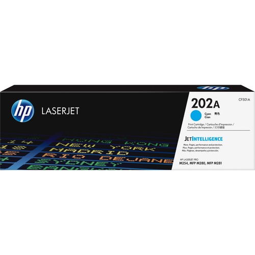 Hewlett-Packard  Toner Cartridge, HP 202A, 1300 Page Yield, CYN