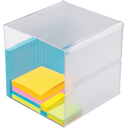 STACKABLE CUBE ORGANIZER, 6 X 6 X 6, CLEAR