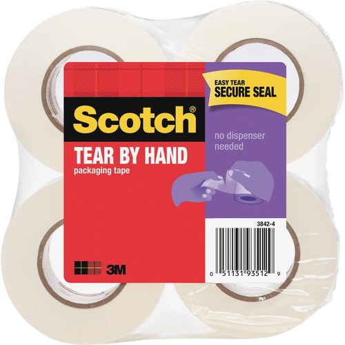 TAPE,TEAR BY HAND, 4/PACK