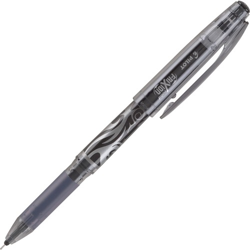 FRIXION POINT ERASABLE STICK GEL PEN, EXTRA-FINE 0.5MM, BLACK INK, BLACK BARREL