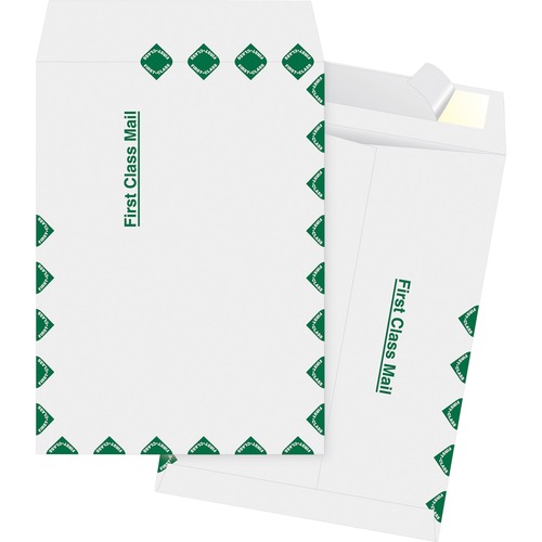 Business Source  Open End Envelopes,First Class,9-1/2"x12-1/2",100/BX,White