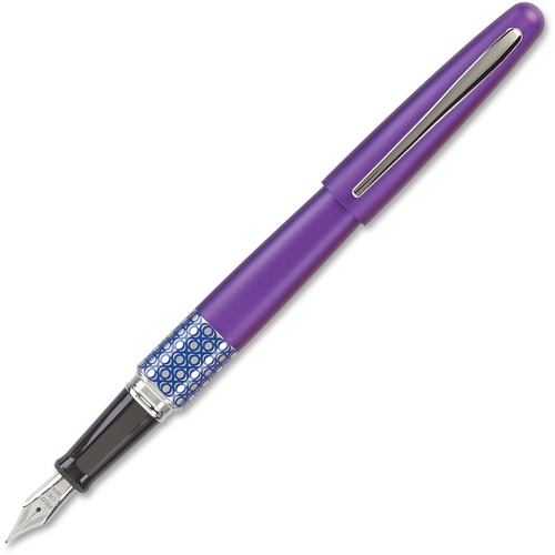 Pilot  Retro-Pop Gel Roller, Fine Pt, Purple Barrel/BK Ink