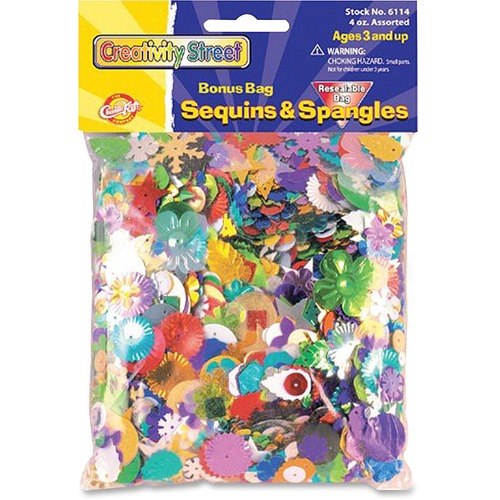 CONFETTI,SEQUIN/SPANGLE,4OZ