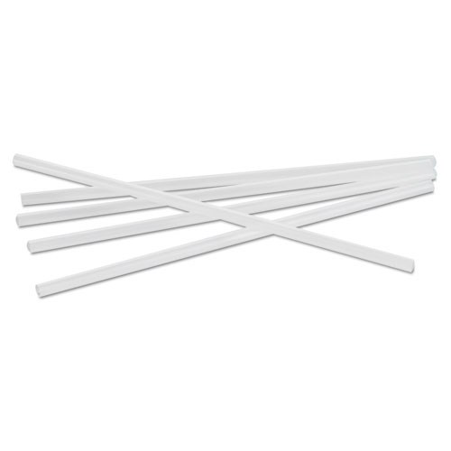 Jumbo Straws, 7 3/4", Plastic, Translucent, Unwrapped, 250/pack