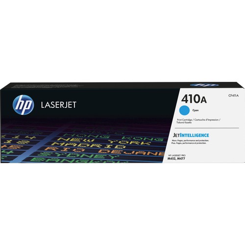 Hewlett-Packard  Toner Cartridge, HP410A, 2300 Page Yield, Cyan