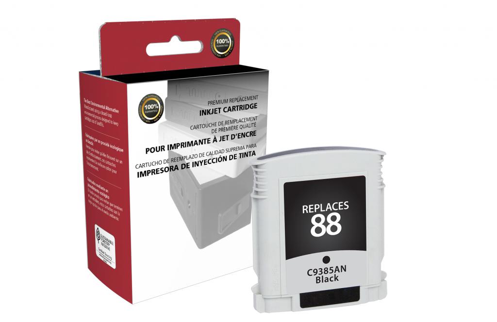 CIG Remanufactured Black Ink Cartridge (Alternative for HP C9385AN 88) (820 Yield)
