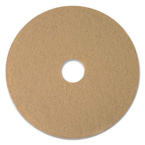 TAN BURNISHING FLOOR PADS, 20" DIAMETER, 5/CARTON